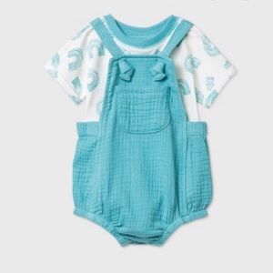 Cat & Jack Blue Boys Romper